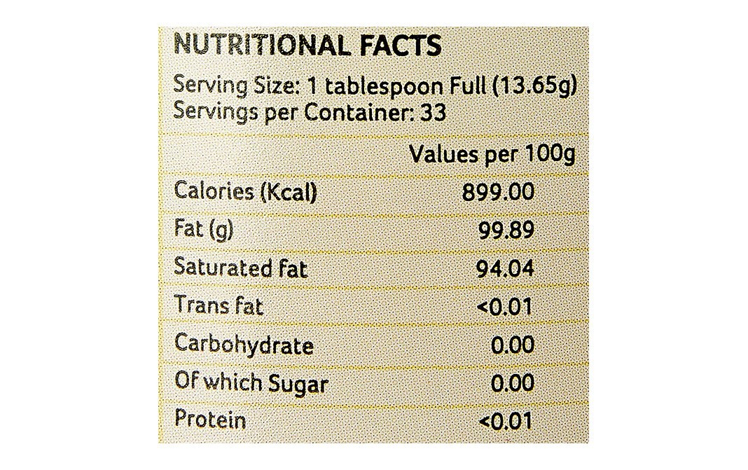 Organic India Virgin Coconut Oil (Cold Pressed-Centrifuged)   Bottle  500 millilitre